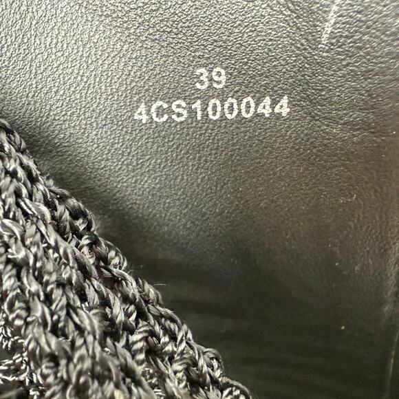 4ccccees Open Toe Mess Short Chunky Platform Wedge Boot black size EU 9 US 8.5 - Picture 8 of 8